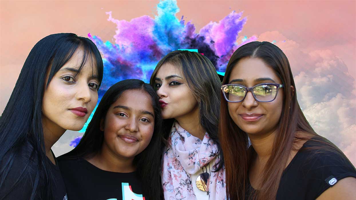 High-res green screen photo booth snap @ Saranya's 13th birthday party